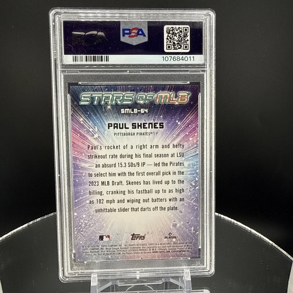 2024 Topps Update Series PAUL SKENES Rookie RC - Stars of MLB - PSA 9